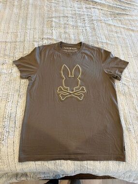 Psycho Bunny Crewneck T-Shirt in Olive